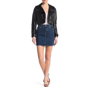 GOOD AMERICAN Denim Mini Skirt